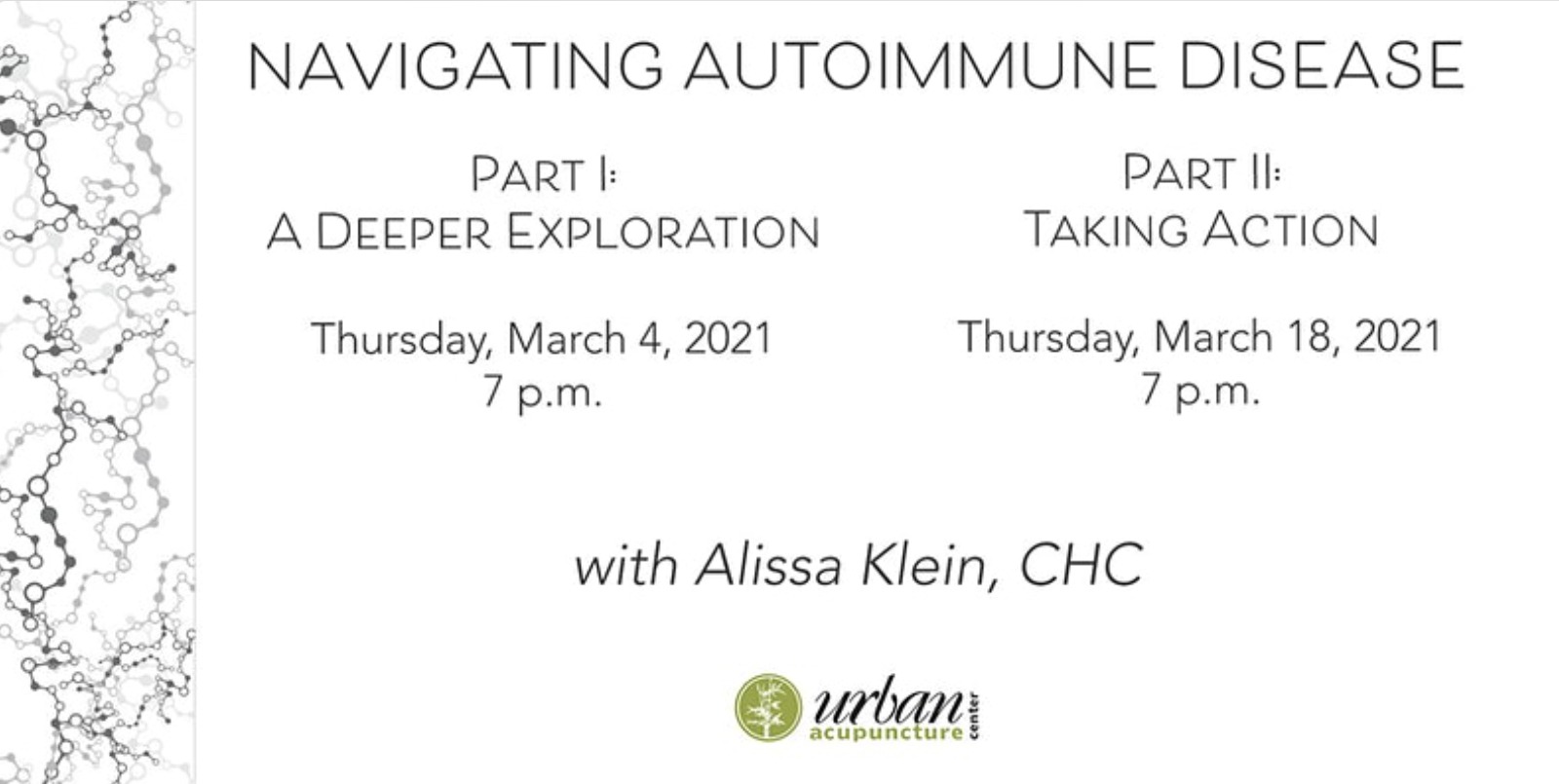 Online Event: Navigating Autoimmune Disease (2 Parts)